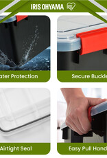 IRIS plastic luchtdichte opslagdoos, 70L, Unit, zwart, WSB-70