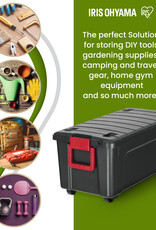 IRIS zware plastic opslagkoffer, 75L, Eenheid, zwart, SIA-75