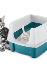 IRIS kattenbak, geen kattenbak, kattenbakvulling, CLH-12, Teal