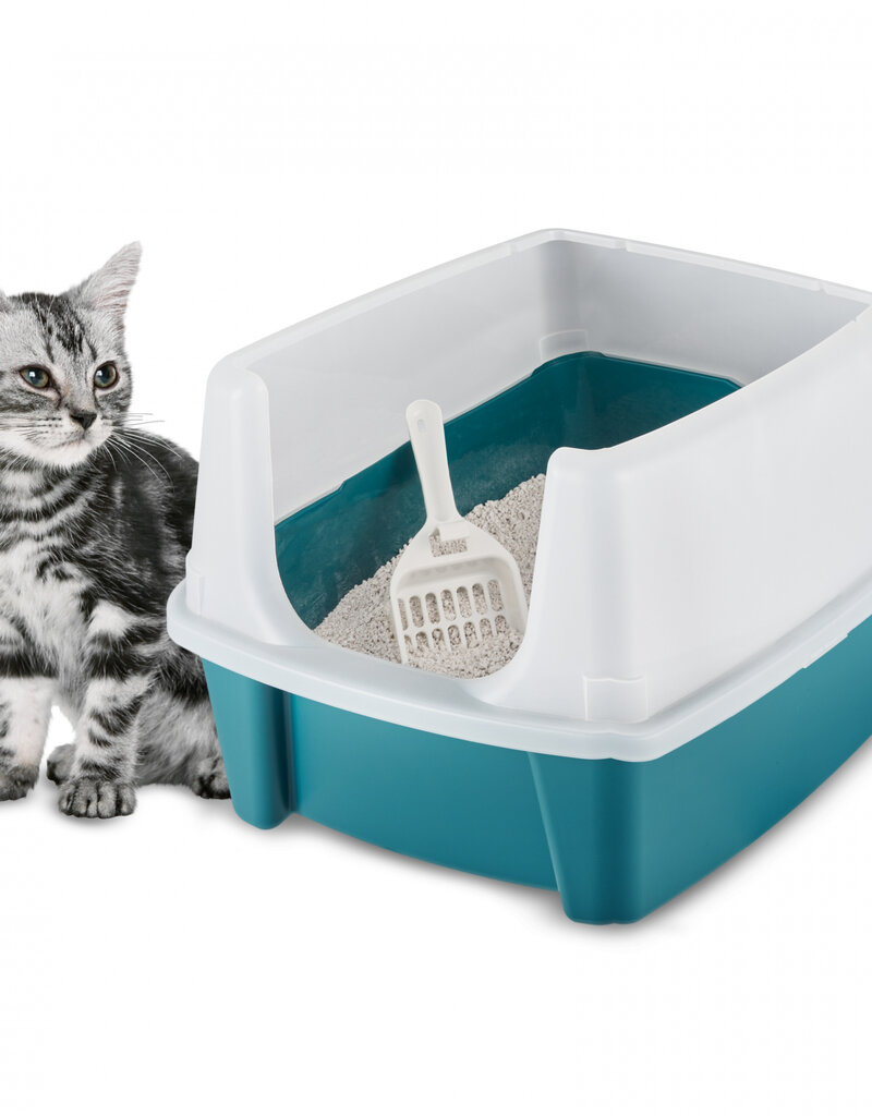 IRIS kattenbak, geen kattenbak, kattenbakvulling, CLH-12, Teal