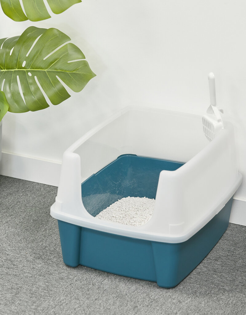 IRIS kattenbak, geen kattenbak, kattenbakvulling, CLH-12, Teal