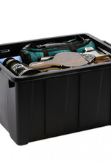 IRIS Opbergkoffer met zwaar deksel, 68L, Pak van 4, Zwart, DDSKT-700