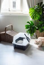 IRIS 2-pack, kattenbak, met hoge zijkanten, voor katten, CLH-12, grijs