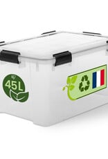 IRIS plastic luchtdichte opslagdoos, 45L, Unit, Clear, WSB-45