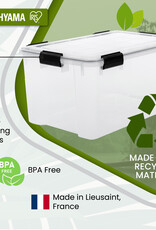 IRIS plastic luchtdichte opslagdoos, 45L, Unit, Clear, WSB-45