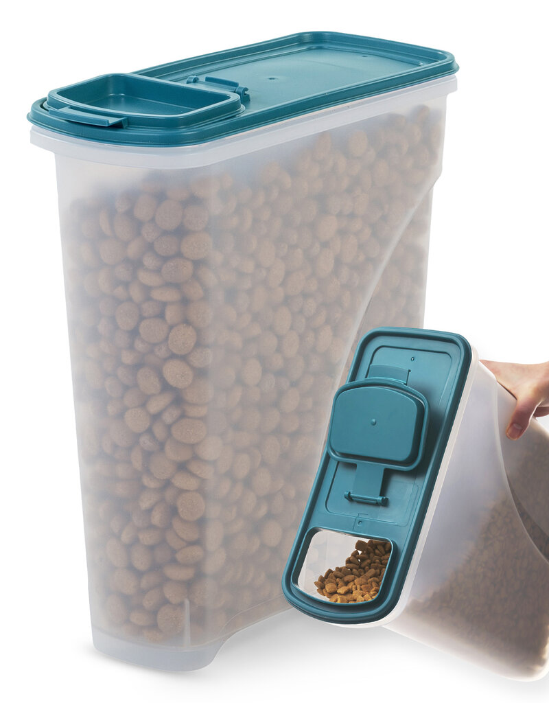 IRIS luchtdichte hondenvoerdoos, 7L/3,5 kg, blauw, deksel met dichte afsluiting, plastic, ATS-S