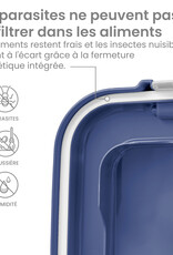 IRIS BPA-vrij luchtdicht huisdiervoerbakje, klapdeksel, 35L, MP-8, blauw