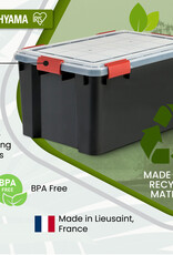 IRIS plastic luchtdichte opslagdoos, 45L, Unit, zwart, WSB-45