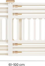 IRIS Hondenveiligheidsklep, W61 x H64 cm, Plastic, uitschuifbaar tot 1 m, bevestiging zonder te boren, grijs