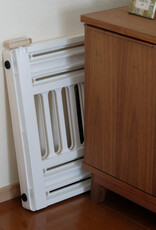 IRIS Hondenveiligheidsklep, W61 x H64 cm, Plastic, uitschuifbaar tot 1 m, bevestiging zonder te boren, grijs