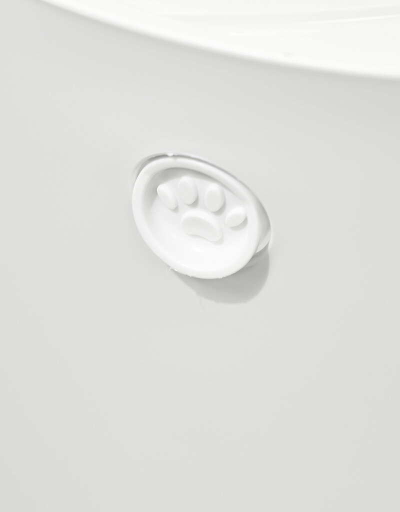 IRIS kattenbak met gegroefd deksel, PUNT-530, wit