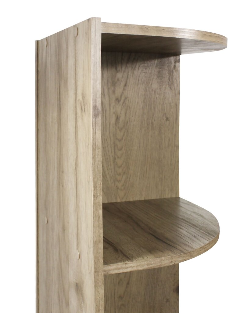IRIS #FS]3-Tier Corner Shelf CX-3C A.Br