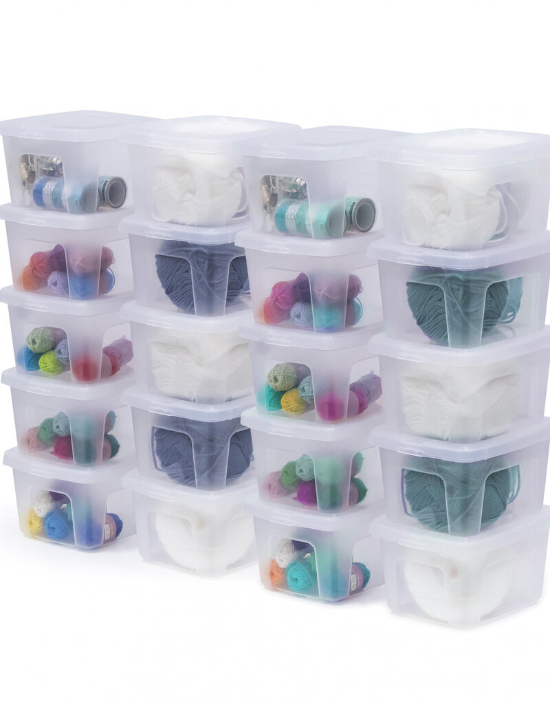 IRIS Kleine Multifunctionele Opbergdoos, 2L, Pak van 20, Doorzichtig, MCB-2