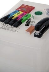 IRIS A4 plastic opslagkoffer, 3 Mix Lades, Wit, OCH-2021