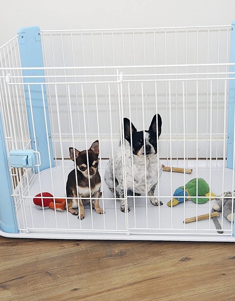 IRIS Puppy-speelren / Binnenverblijf, Sluithaken, voor Honden, CLS-960, Blauw