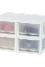 IRIS Opberglade, Plastic Bureau Opslagtoren, Set van 4, MSD-1, Wit
