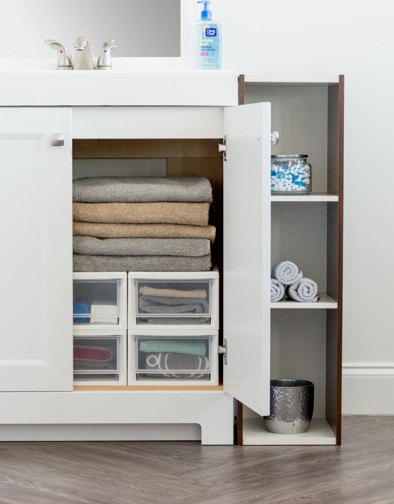 IRIS Opberglade, Plastic Bureau Opslagtoren, Set van 4, MSD-1, Wit