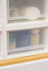 IRIS Opberglade, Plastic Bureau Opslagtoren, Set van 4, MSD-1, Wit