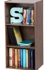 IRIS planken, boekenkast, occasionele meubels, CX-3 - Bruin, W29 x D41,4 x H87,9 cm