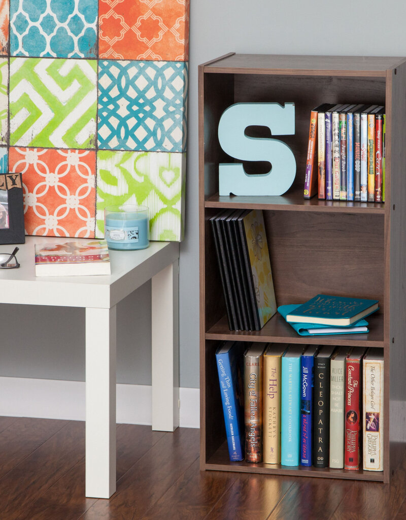 IRIS planken, boekenkast, occasionele meubels, CX-3 - Bruin, W29 x D41,4 x H87,9 cm