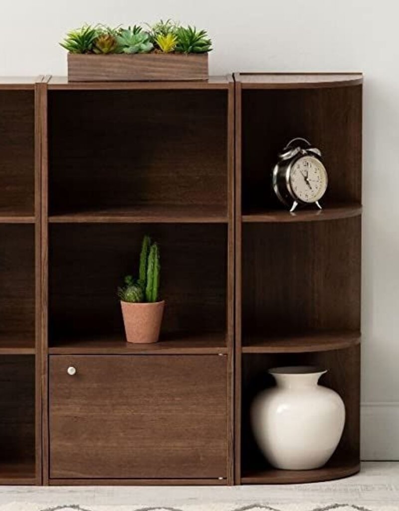 IRIS planken, boekenkast, occasionele meubels, hoekkast, CX-3C, bruin, W29 x D28,8 x H88,1 cm