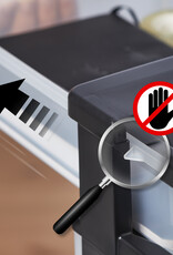 IRIS A4 plastic opslagtoren op wielen, 3 mixlades, zwart, DC-221