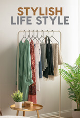 IRIS plastic hangers, set van 10 kledinghangers, zwart, BPA-vrij, kasten, dik, resistent, CHM-39