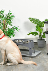 IRIS 2 blikjes brokjes 20 en 45L voor 7,5 en 15 kg, Luchtdicht, met Shovel and Wheels, voor honden en katten, ATS-C, Zwart