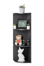 IRIS planken, boekenkast, occasionele meubels, hoekkast, CX-3C, zwart eikenhout, W29 x D28,8 x H88,1 cm