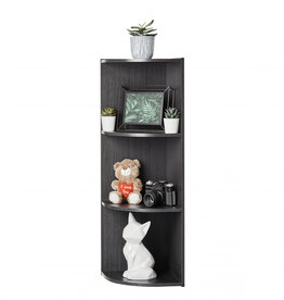 IRIS shelves, bookcase, occasional furniture, corner cabinet, CX-3C, black oak, W29 x D28.8 x H88.1 cm