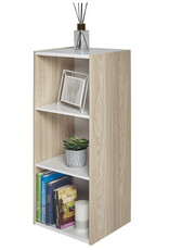 IRIS Opbergkast, boekenkast/ 3 modulaire planken, UB-9035, Lichtbruin, W29 x D34,7 x H88,2 cm