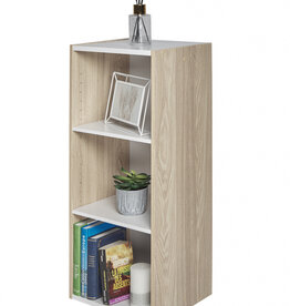 IRIS Opbergkast, boekenkast/ 3 modulaire planken, UB-9035, Lichtbruin, W29 x D34,7 x H88,2 cm