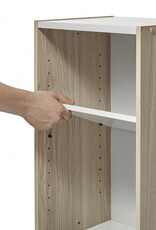 IRIS Opbergkast, boekenkast/ 3 modulaire planken, UB-9035, Lichtbruin, W29 x D34,7 x H88,2 cm