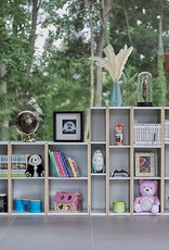 IRIS Opbergkast, boekenkast/ 2 modulaire planken, UB-6035, Lichtbruin, W29 x D34,7 x H59,4 cm