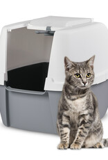 IRIS Kattentoilethuis met Schep XXL, Grey, CLH-17J