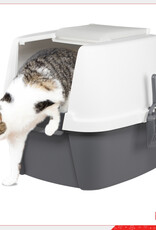 IRIS Kattentoilethuis met Schep XXL, Grey, CLH-17J