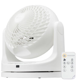 IRIS Quiet, powerful and portable table fan, 23mÂ², PCF-MKC18, Whit