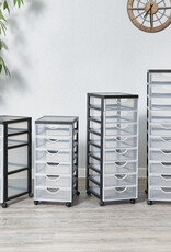 IRIS opslagtoren, plastic organizer, 4 mixlades, wit, DDDC-322