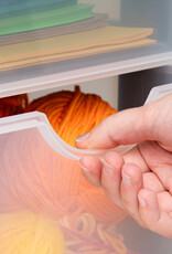 IRIS plastic opslagtoren op wielen, 3 grote lades, zwart, DDDC-303