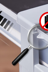 IRIS A4 Plastic opslagtoren op Wielen, 4 Middelgrote Lades, Grijs, DC-004