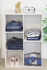 IRIS boekenkast, 5-vak plank, boekenkast, CX-23C, wit eikenhout, W29 x D60 x H87,9 cm