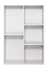 IRIS boekenkast, 5-vak plank, boekenkast, CX-23C, wit eikenhout, W29 x D60 x H87,9 cm