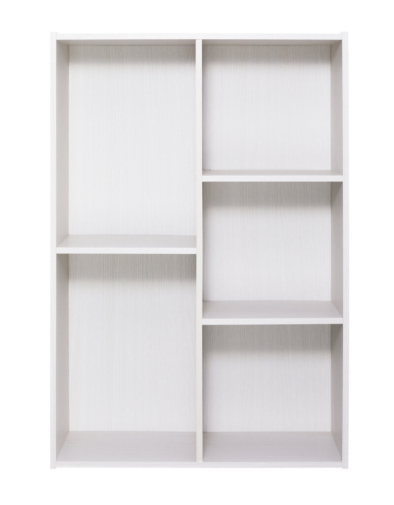 IRIS boekenkast, 5-vak plank, boekenkast, CX-23C, wit eikenhout, W29 x D60 x H87,9 cm