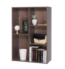 IRIS bookcase, 5-compartment shelf, bookcase, CX-23C, brown, W29 x D60 x H87.9 cm