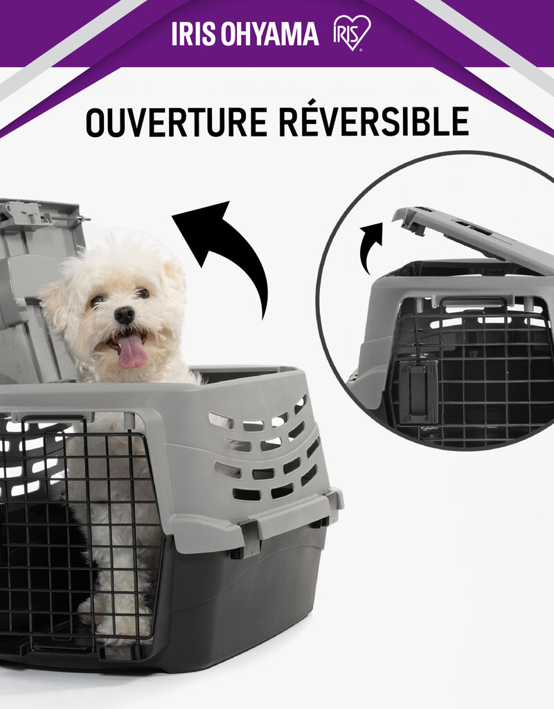 IRIS Kattentransportdoos voor auto, grijs, UPC-490, 48Ã—30,5Ã—25c