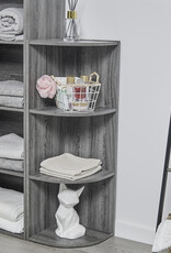 IRIS planken, boekenkast, occasionele meubels, hoekkast, CX-3C, grijs eikenhout, W29 x D28,8 x H88,1 cm