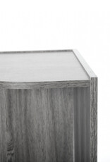 IRIS planken, boekenkast, occasionele meubels, hoekkast, CX-3C, grijs eikenhout, W29 x D28,8 x H88,1 cm