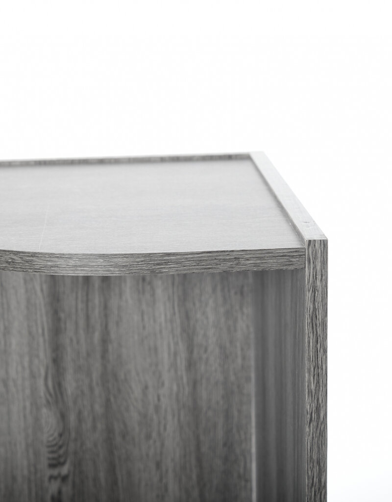 IRIS planken, boekenkast, occasionele meubels, hoekkast, CX-3C, grijs eikenhout, W29 x D28,8 x H88,1 cm