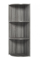 IRIS planken, boekenkast, occasionele meubels, hoekkast, CX-3C, grijs eikenhout, W29 x D28,8 x H88,1 cm