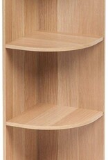 IRIS #FS]3-Tier Corner Shelf CX-3C L.Br